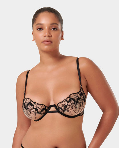 Kalmia ECO Wired Bra Black/Sheer