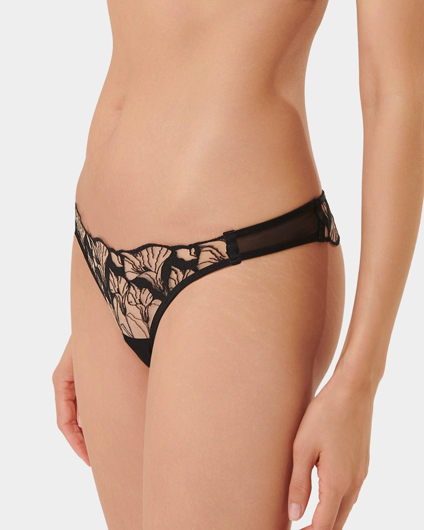 Kalmia ECO Thong Black/Sheer