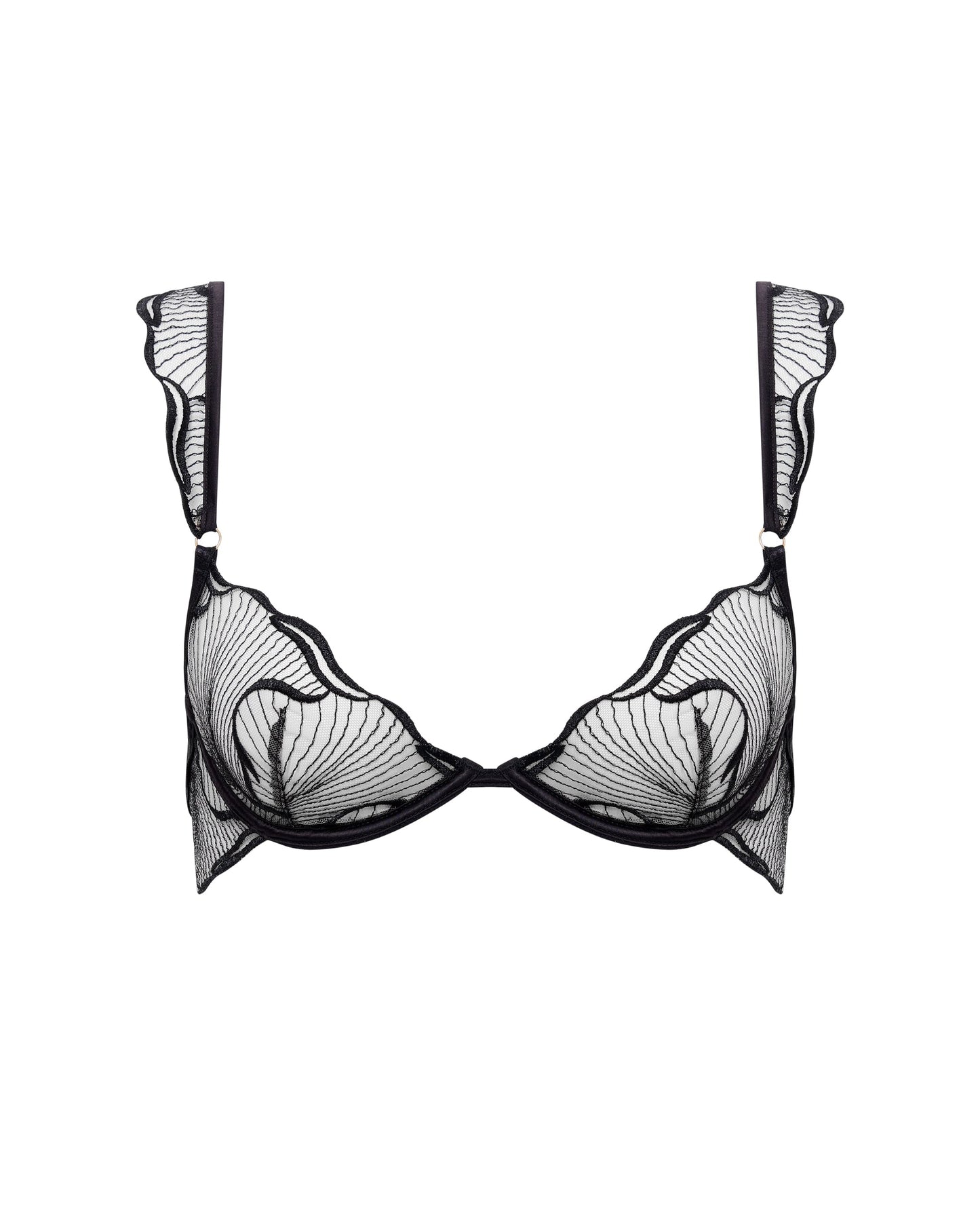 Marabel Wired Bra Black/Sheer