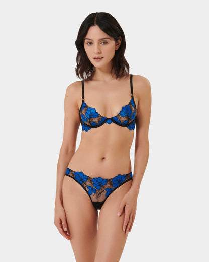 Sorento Wired Bra Black/Egyptian Blue