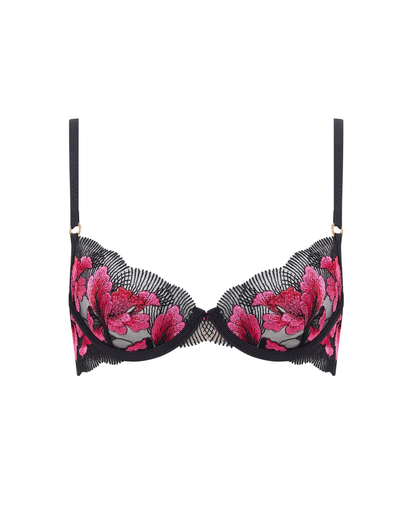 Vivienne Wired Bra Fuchsia Pink/Red/Black