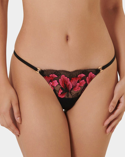 Vivienne Panty Fuchsia Pink/Red/Black