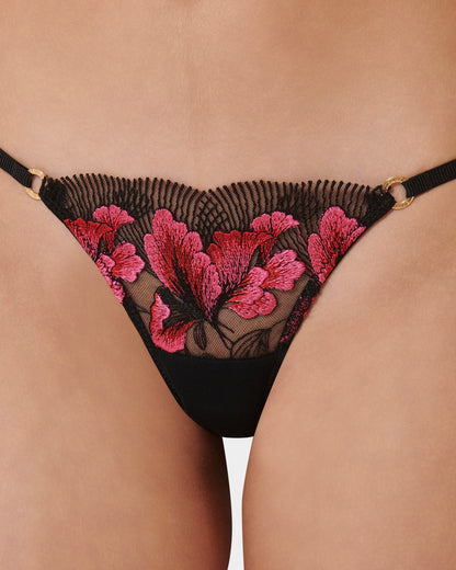 Vivienne Panty Fuchsia Pink/Red/Black