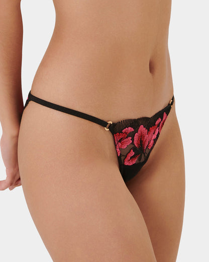 Vivienne Panty Fuchsia Pink/Red/Black