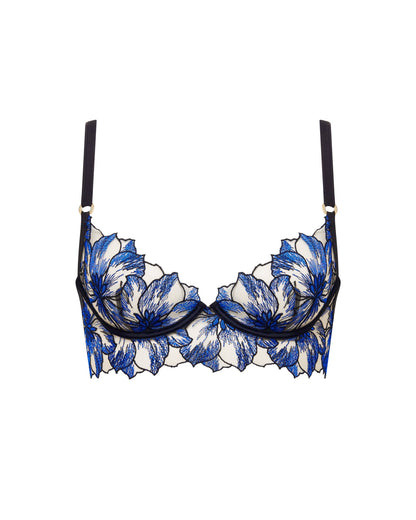 Lyandra Wired Bra Egyptian Blue/Black/Sheer