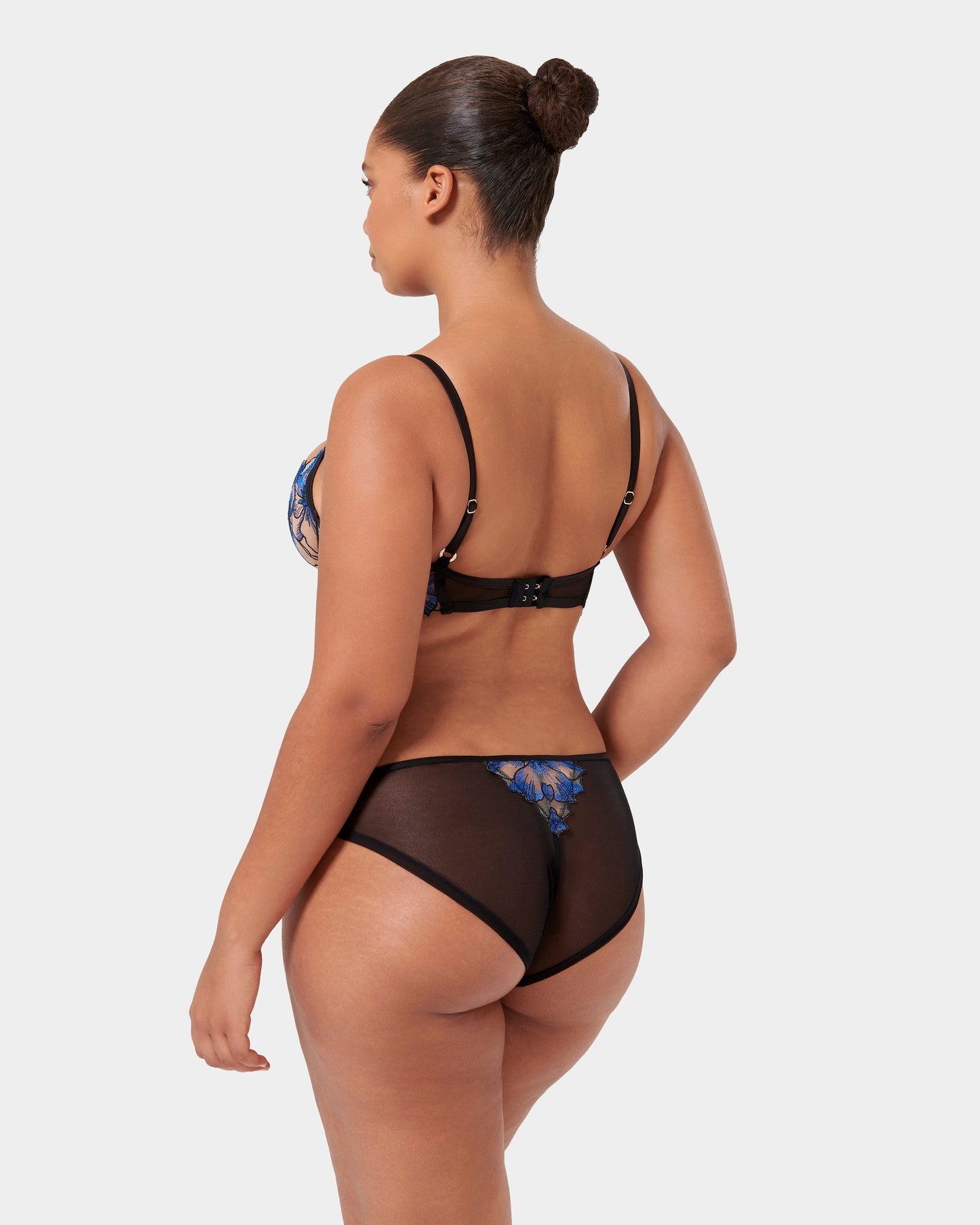 Lyandra Panty Egyptian Blue/Black/Sheer