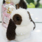 Cute Mini Real Rabbit Fur Bunny Charm