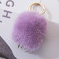 Cute Mink Fur Wolf Paw Charm Keychain