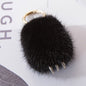 Cute Mink Fur Wolf Paw Charm Keychain