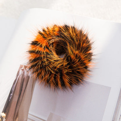 Korean Mink Fur Hair Ties & Headbands