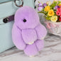 Cute Rex Rabbit Fur Dead Bunny Charm Keychain