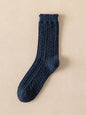 Wool Casual Solid Color Socks Accessories-Homeunderwear