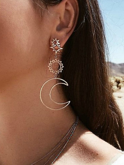 Original Stylish Geometric Hollow Earrings-Homeunderwear