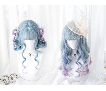 Free Shipping For Hivava Gradient Harajuku Lolita Long Curl Wig