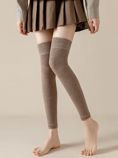 Casual Skinny Keep Warm Solid Color Leg Warmers Accessories-Homeunderwear