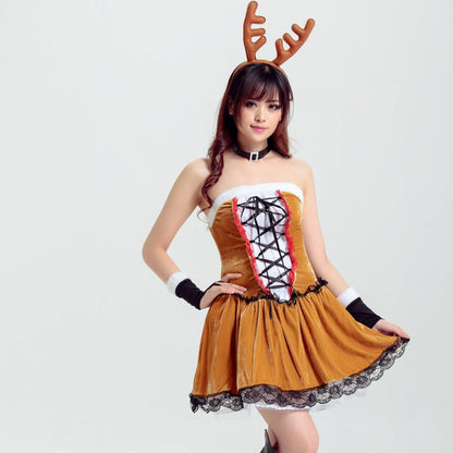 Sexy Cosplay Darling Deer Christmas Party Costume