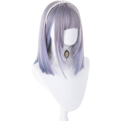 Free Shipping For Hivava Gradient Blue Purple Short Straight Wig