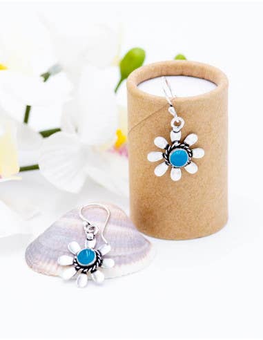 Free Shipping For Flower earrings with stone