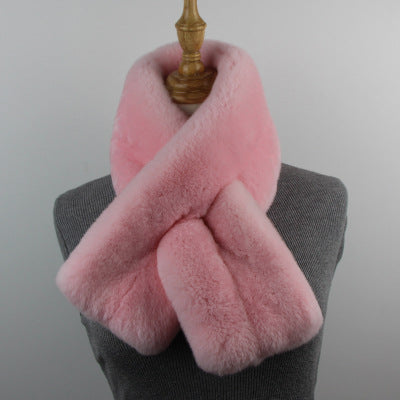 Warm Real Rabbit Fur Scarf for Winter