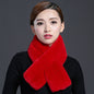 Warm Double-Sided Real Rabbit Fur Scarf - Winter Accessory