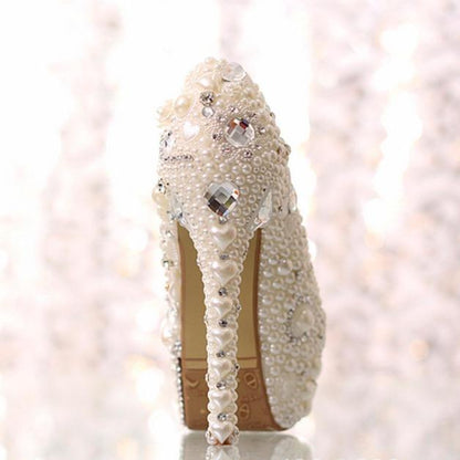 Pearl Diamond Wedding Shoes