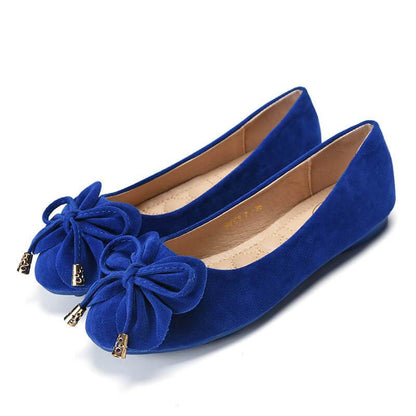 Creative Bowknot Suede Comfortable Flat Shoes Sneaker