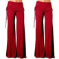 New FashionPure Color Low Waist Yoga Wide-legs Long Pants Beach Pants