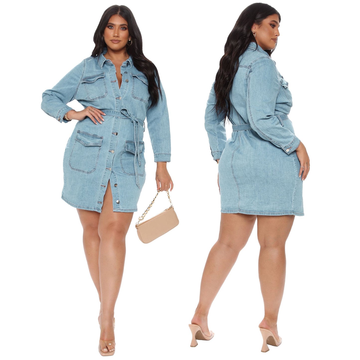 Fashion Denim Slim Dress