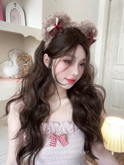 Free Shipping For Hivava Casual Series Natural Brown Long Curly Wig