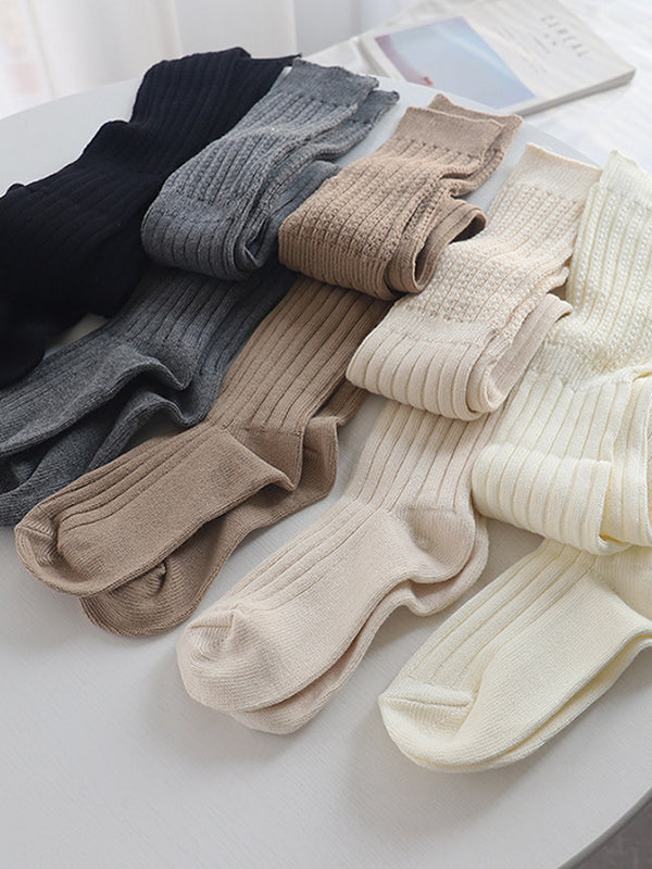 Casual Solid Color Stockings Accessories-Homeunderwear