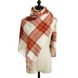 British Style Warm Imitated Cashmere Tassled Shawl Scarf