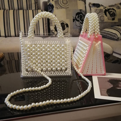 Fashion Hadmade Customize Pearl Satchel Bags