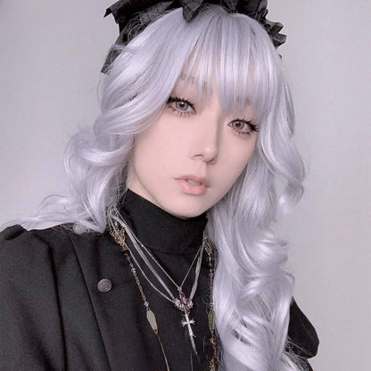 Free Shipping For Hivava Princess Amu Silver Curly Wig