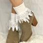 ORIGINAL  lace cuff socks - white