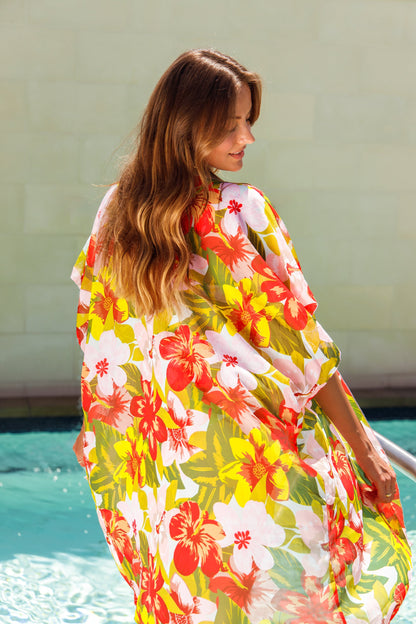 Free Shipping For Blooming Floral Print Cover-Up