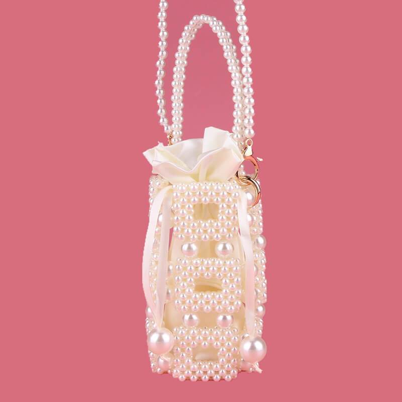 Hadmade Customize Pearl Satchel Bucket Bags