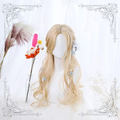 Free Shipping For Hivava Lolita Light Blonde Mid Length Curly Wig