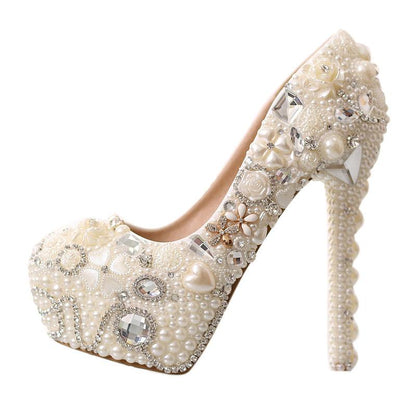 Pearl Diamond Wedding Shoes