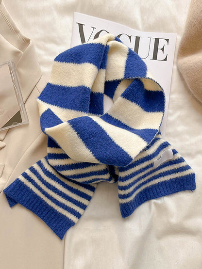 Urban Tune Knitting Reversible Striped Scarf-Homeunderwear