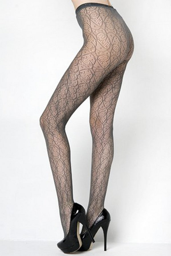 Free Shipping For Plus Size Spirograph Pattern Fishnet Tights