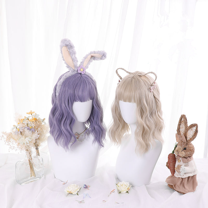 Free Shipping For Hivava Kawaii Lolita Purple/Milk Coffee Wig