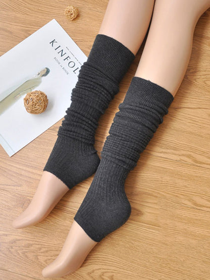 New Fashion Casual Skinny Keep Warm Solid Color Leg Warmers Accessories-Homeundewear