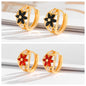 Free Shipping ForFashion Multi-style Square Crystal Zircon Ornament Gold Plated Diamond Ear Ring