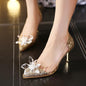 Closed Toe Wedding Sequin Crystal Sandals