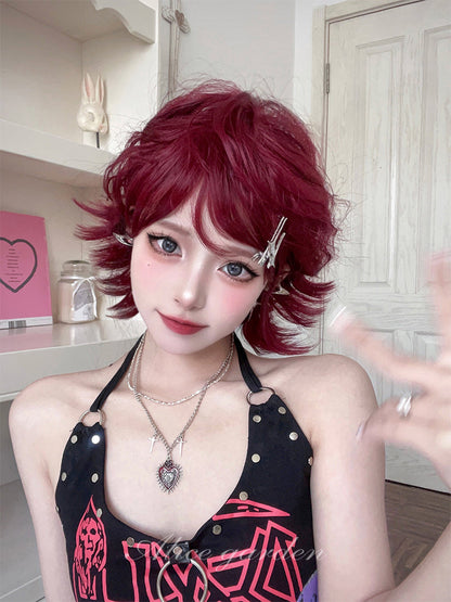 Free Shipping For Hivava Casual Series Short Red Punk Wig