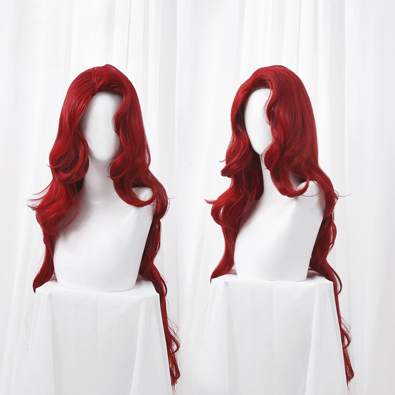 Free Shipping For Hivava Elegant Princess Bloddy Red Curly Wig