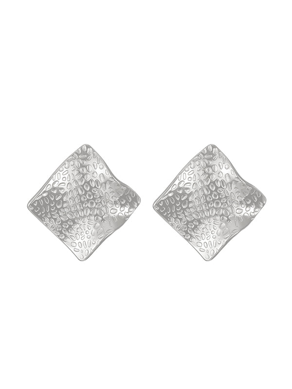 Geometric Solid Color Drop Earrings