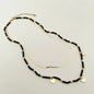 Free Shipping For Double Layer Beaded Necklace with Hearts Stainless Steel