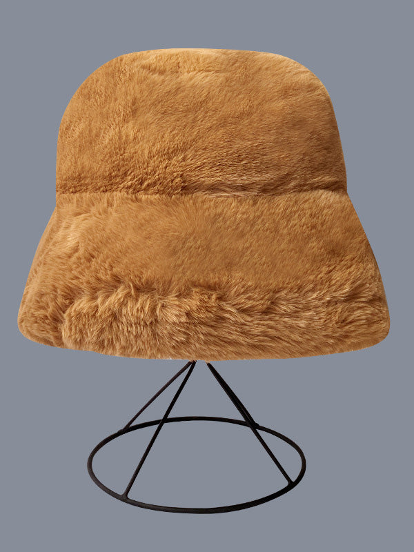 Winter Faux Fur Bucket Hat-Homeunderwear