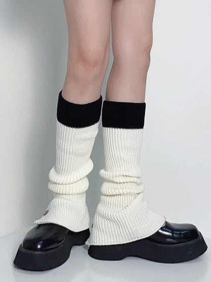 New Fashion Leisure Fashion Flared Contrast Color Leg Warmers Accessories-Homeundewear